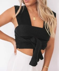 YH & Co (Chloe Yip) Madelynn Wrap - Black