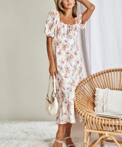 Style Box Nelina Dress - White Floral