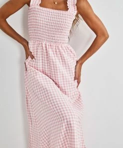 Style Box Mackenzie Dress - Pink Gingham