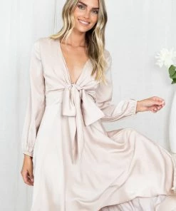 Esther Luxe Bryleigh Dress - Champagne 14 Esther Luxe Bryleigh Dress - Champagne