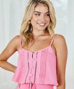 WeLove Fashion Urika Singlet - Pink
