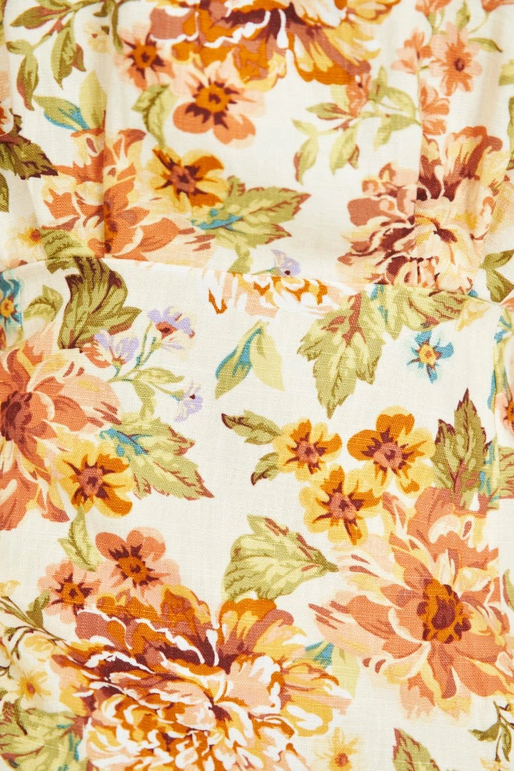 White Closet Mercedes Dress - Floral DRESSES 8 White Closet Mercedes Dress - Floral DRESSES