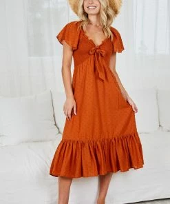 WeLove Fashion Kilian Dress - Tan