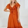 WeLove Fashion Kilian Dress - Tan