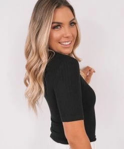 Sunny Girl Micah Top - Black