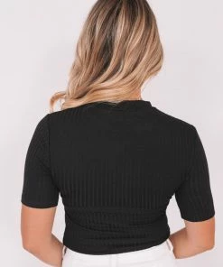 Sunny Girl Micah Top - Black