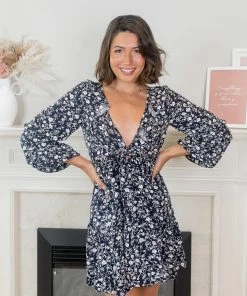 Evermore Fashion Cipriana Dress - Black Floral