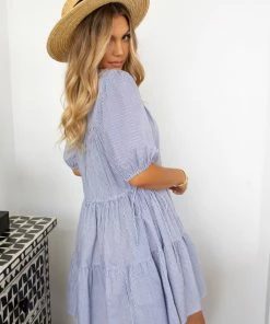 Sweetacacia Rhea Dress - Blue Stripe DRESSES 9 Sweetacacia Rhea Dress - Blue Stripe DRESSES