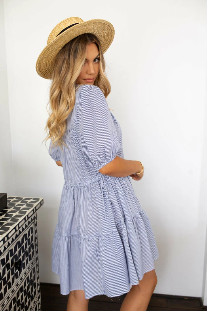 Sweetacacia Rhea Dress - Blue Stripe DRESSES 6 Sweetacacia Rhea Dress - Blue Stripe DRESSES