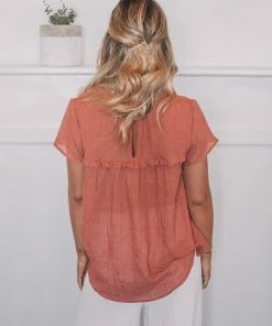 Rock Denim Hondura Top - Rust