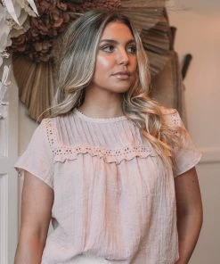 Rock Denim Maternity Dresses Hondura Top - Blush 9 Rock Denim Maternity Dresses Hondura Top - Blush