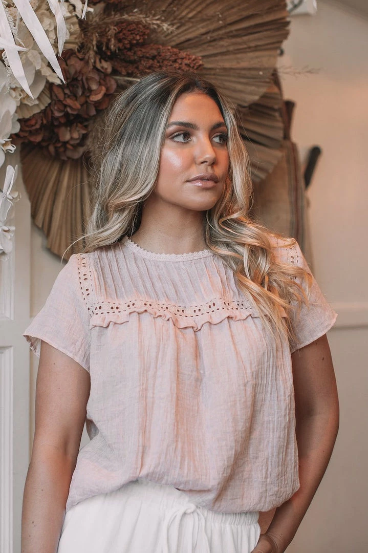 Rock Denim Maternity Dresses Hondura Top - Blush 6 Rock Denim Maternity Dresses Hondura Top - Blush