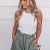 Miracle Fashion Tiki Shorts - Khaki