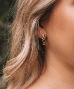 Your Accessory Shop Maternity Dresses Ray Hoop Earrings - Gold