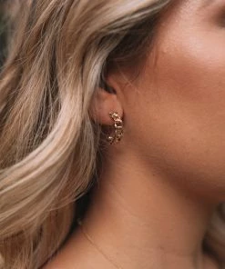 Your Accessory Shop Maternity Dresses Ray Hoop Earrings - Gold