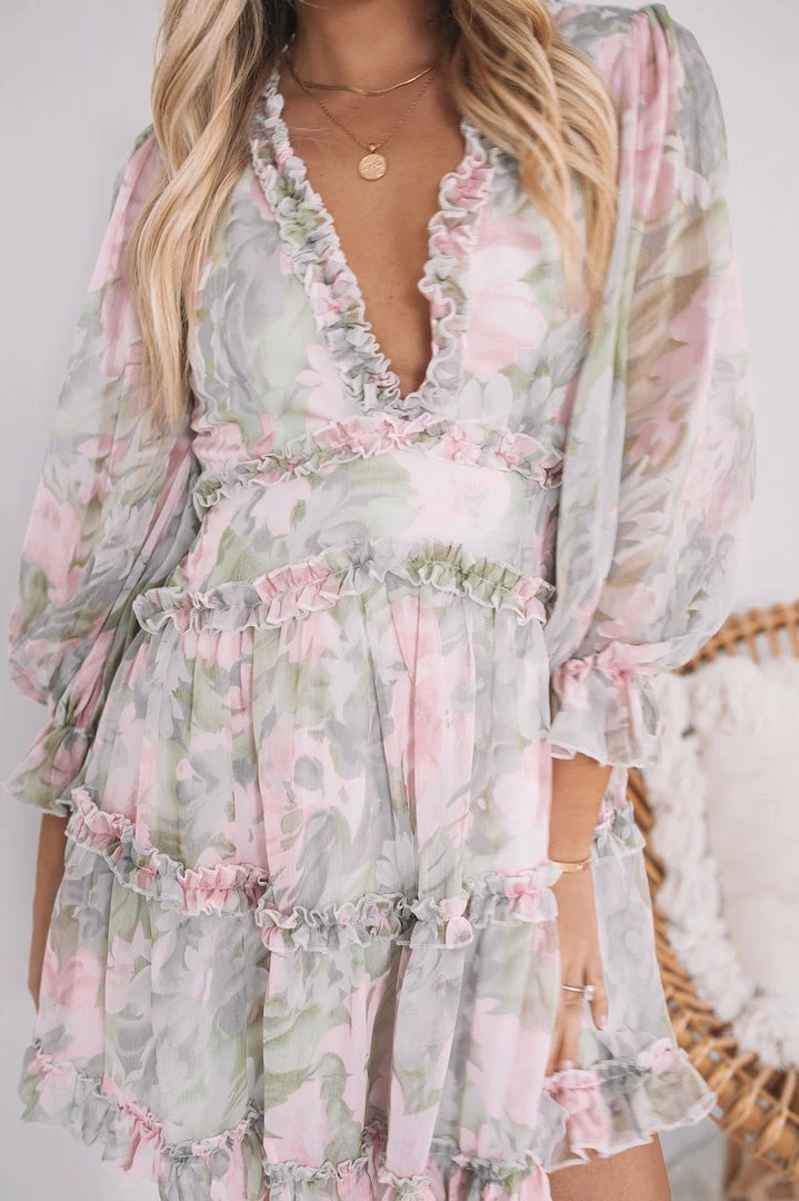 Sasha Clothing DRESSES Canary Islands Dress - Pink Print 3 Sasha Clothing DRESSES Canary Islands Dress - Pink Print