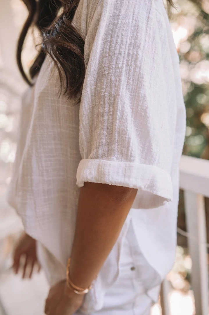 Desire Fraise Top - White Maternity Dresses 6 Desire Fraise Top - White Maternity Dresses