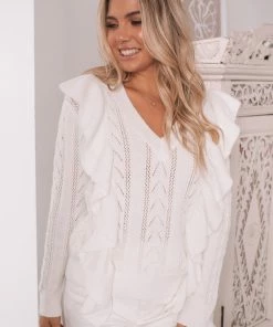 Miracle Fashion CLOTHING Nieva Jumper - White