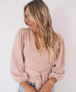 Spicy Sugar Rosanella Top - Blush