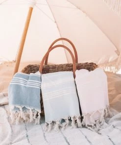 Alibaba ACCESSORIES Turkish Towel - Light Blue