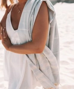 Alibaba ACCESSORIES Turkish Towel - Light Blue