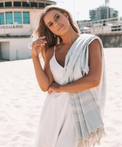 Alibaba ACCESSORIES Turkish Towel - Light Blue