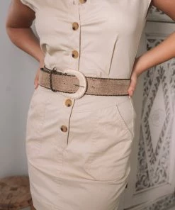 Sunny Girl Campaign Dress - Beige DRESSES