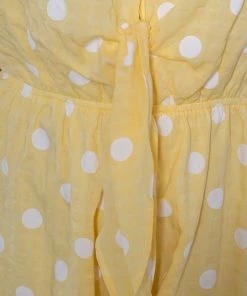YH & Co (Chloe Yip) Gale Playsuit - Yellow Spot CLOTHING