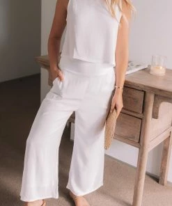 Style Box Lighthouse Pants - White CLOTHING