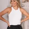 Qtrend Fashion PTY LTD CLOTHING Essence Crop Top - White 2 Qtrend Fashion PTY LTD CLOTHING Essence Crop Top - White