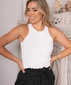 Qtrend Fashion PTY LTD CLOTHING Essence Crop Top - White