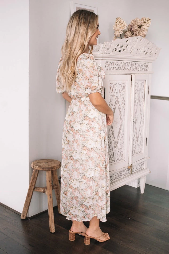 Pink Diamond Averie Dress - Floral Print 5 Pink Diamond Averie Dress - Floral Print