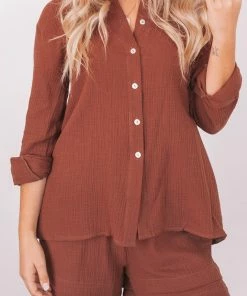 Pink Diamond Pisces Shorts - Chocolate CLOTHING