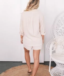 Pink Diamond Pisces Top - Beige Maternity Dresses