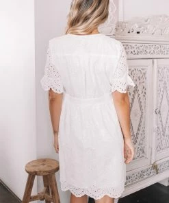 Esther & Co. Bela Dress - White Lace