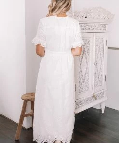 Esther & Co. DRESSES Korbela Dress - White Lace