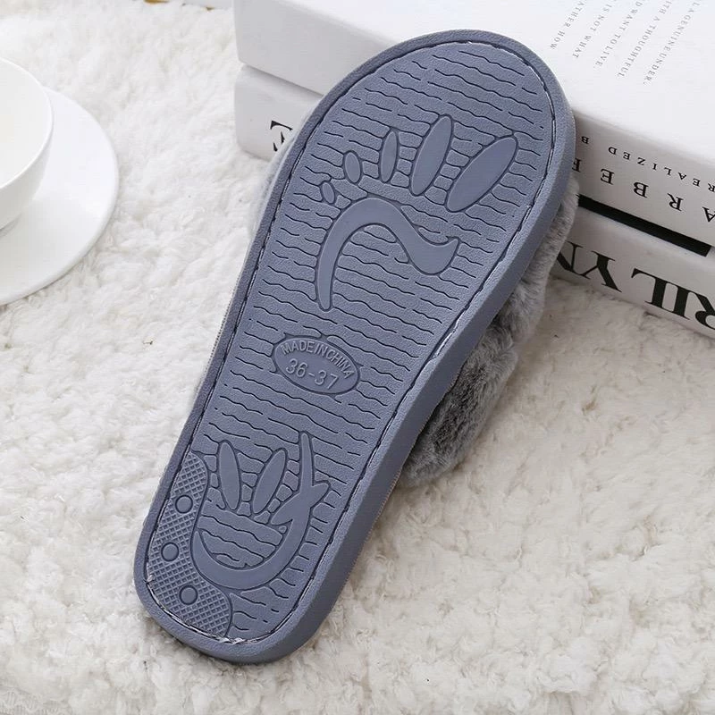 Alibaba Fluffy Slippers - Grey Maternity Dresses 5 Alibaba Fluffy Slippers - Grey Maternity Dresses