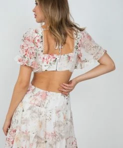 Evermore Fashion Jordi Dress - White Floral DRESSES