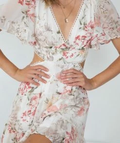Evermore Fashion Jordi Dress - White Floral DRESSES