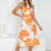 Reverse Kindly Dress - Orange Print DRESSES