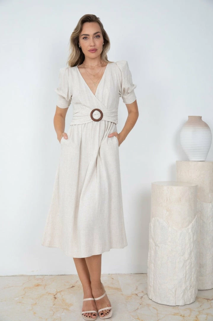 Style Box Lysanne Dress - Beige 5 Style Box Lysanne Dress - Beige