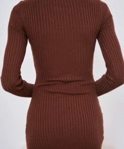 Style Box CLOTHING Talya Dress - Chocolate