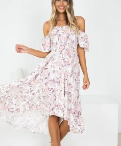 YH & Co (Chloe Yip) Rally Dress - White Floral