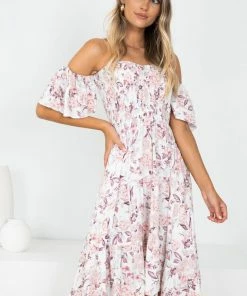 YH & Co (Chloe Yip) Rally Dress - White Floral