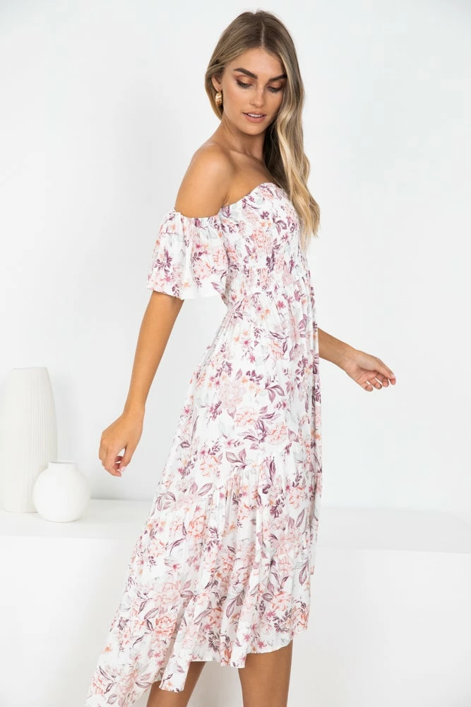 YH & Co (Chloe Yip) Rally Dress - White Floral 5 YH & Co (Chloe Yip) Rally Dress - White Floral