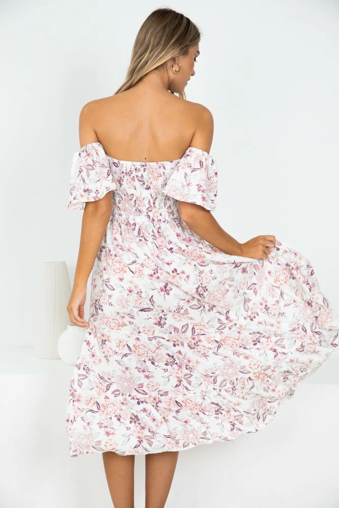 YH & Co (Chloe Yip) Rally Dress - White Floral 6 YH & Co (Chloe Yip) Rally Dress - White Floral