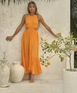 Florencia The Label DRESSES Valencia Cut Out Dress - Citrus
