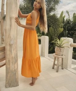 Florencia The Label DRESSES Valencia Cut Out Dress - Citrus