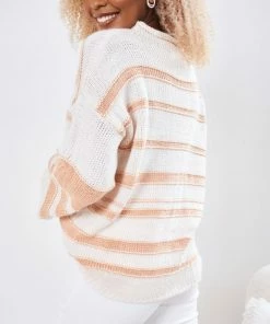White Closet Brigita Knit - Cream Stripe CLOTHING 11 White Closet Brigita Knit - Cream Stripe CLOTHING