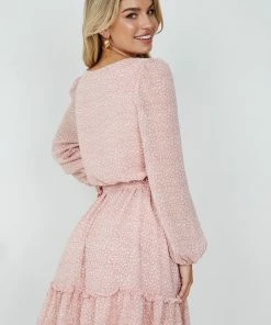 HQ Fashion Casual Dresses Valdez Dress - Blush Print